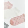 LCW DREAM Pembe Fiyonk Desenli Kadın Patik Çorap 5li
