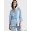 LCW EVERYDAY Mavi Çizgili Oversize Armürlü Kadın Gömlek
