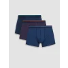 LC WAIKIKI Mavi Pamuklu Esnek Erkek Boxer 3lü