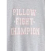 LCW DREAM Pembe Bisiklet Yaka Baskılı Kadın Şortlu Pijama Takımı