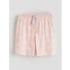 LCW DREAM Pembe Bisiklet Yaka Baskılı Kadın Şortlu Pijama Takımı