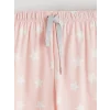 LCW DREAM Pembe Bisiklet Yaka Baskılı Kadın Şortlu Pijama Takımı