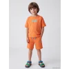 LCW Kids Turuncu Baskılı Erkek Çocuk Takım