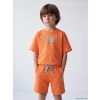 LCW Kids Turuncu Baskılı Erkek Çocuk Takım