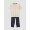 LC WAIKIKI Bej Erkek Ekstra Yumuşak Pijama Takımı