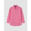 LCW Modest Pembe Çizgili Oversize Kadın Gömlek Tunik