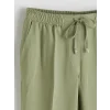 LCW Modest Haki Beli Lastikli Havuç Kesim Kadın Pantolon