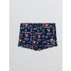 LCW Kids Lacivert Baskılı Erkek Çocuk 3lü Boxer
