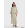 LCW Modest Ekru V Yaka Kadın Kimono