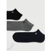 LCW ACCESSORIES Karışık Nakışlı Erkek Bambu Patik Çorap 5li