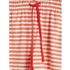 LCW DREAM Kırmızı Çizgili Kadın Şortlu Pijama Takımı