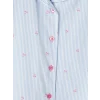 LCW Kids Ekru Gömlek Yaka Kız Çocuk Şortlu Pijama Takımı