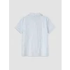LCW Kids Ekru Gömlek Yaka Kız Çocuk Şortlu Pijama Takımı