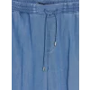 LCW Modest İndigo Beli Lastikli Mom Fit Kadın Jean Pantolon