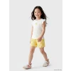 LCW Kids Ekru Limon Baskılı Kız Çocuk Takım