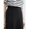 LCW Modest Siyah Beli Lastikli Geniş Paça Kadın Pantolon