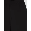 LCW Modest Siyah Beli Lastikli Geniş Paça Kadın Pantolon