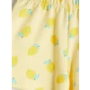 LCW Kids Ekru Limon Baskılı Kız Çocuk Takım