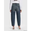 LCW Jeans İndigo Barrel Fit Taşlı Kadın Jean Pantolon