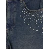 LCW Jeans İndigo Barrel Fit Taşlı Kadın Jean Pantolon