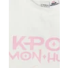 LCW Kids Beyaz K-Pop Demon Hunters Baskılı Kız Çocuk Tişört