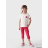LCW Kids Ekru Çiçekli Kız Çocuk Takım
