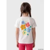 LCW Kids Ekru Çiçekli Kız Çocuk Takım