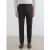 LCW BUSINESS Kahverengi Standart Kalıp Pileli Erkek Kumaş Pantolon