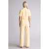 Defacto H1425AXYL251 Sarı Straıght Wıde Geniş Paça Keten Karışımlı Pantolon