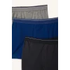 Defacto E1579A8BE331 Mavi 3lü Boxer Set Erkek Çocuk