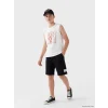 LCW Kids Siyah Bağcıklı Regular Fit Erkek Çocuk Şort