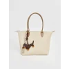 LCW ACCESSORIES Bej Deri Görünümlü Kız Çocuk Omuz Çantası