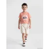 LCW Kids Bej Keten Karışımlı Erkek Çocuk Kargo Şort