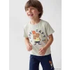 LCW Kids Gri Erkek Çocuk Şortlu Pijama Takımı