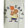 LCW Kids Gri Erkek Çocuk Şortlu Pijama Takımı