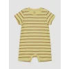LCW baby Yeşil Bisiklet Yaka Baskılı Erkek Bebek Tulum 2li