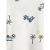 LCW Kids Sarı Bisiklet Yaka Baskılı Erkek Çocuk Tişört 2li