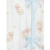 LCW Kids Ekru Fiyonk Detaylı Kız Çocuk Şortlu Pijama Takımı