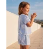 LCW baby Mavi Desenli Kız Çocuk Takım