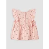 LCW baby Pembe Çiçekli Kız Bebek Şortlu Takım