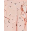 LCW baby Pembe Çiçekli Kız Bebek Şortlu Takım