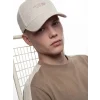 LCW ACCESSORIES Bej Yazı Nakışlı Erkek Kep Şapka