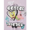 LCW Kids Lila Sünger Bob Baskılı Kız Çocuk Tişört