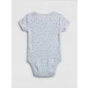 LCW baby Mavi Desenli Erkek Bebek Kısa Kollu Çıtçıtlı Body 3lü