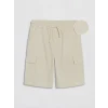 LCW Kids Ekru Erkek Çocuk Gabardin Kargo Şort