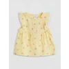 LCW baby Sarı Çiçek Desenli Kız Bebek Takım