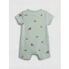 LCW baby Mavi Bisiklet Yaka Erkek Bebek 2li Tulum Seti