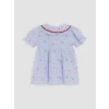 LCW baby Ekru Bebe Yaka Kız Bebek Elbise
