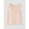 LCW baby Pembe Fisto Detaylı Kız Bebek Tişört