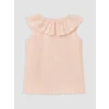 LCW baby Pembe Fisto Detaylı Kız Bebek Tişört